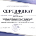 Профессиональные достижения